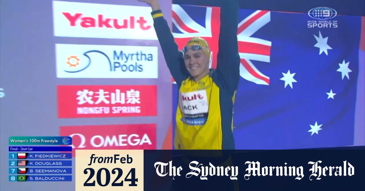 Video Women 100m Freestyle final Race replay World Aquatics Championships 2024